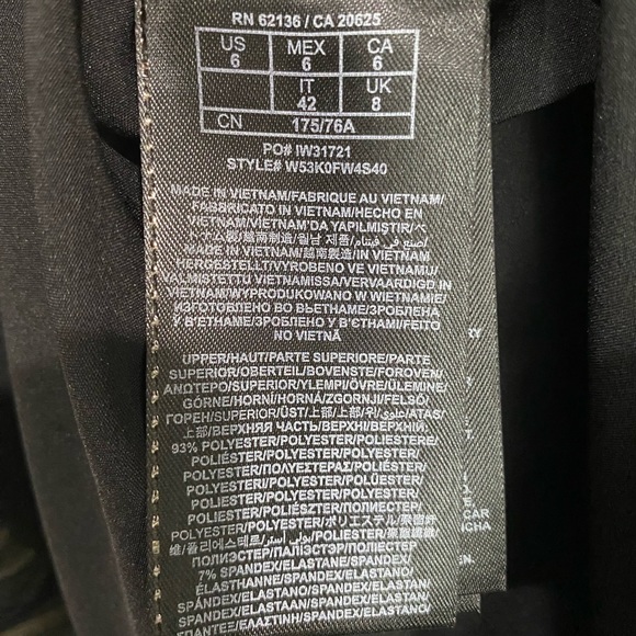 GUESS los angeles womens black dress pleated chiffon studded trim sleeveless 6 - Picture 7 of 15